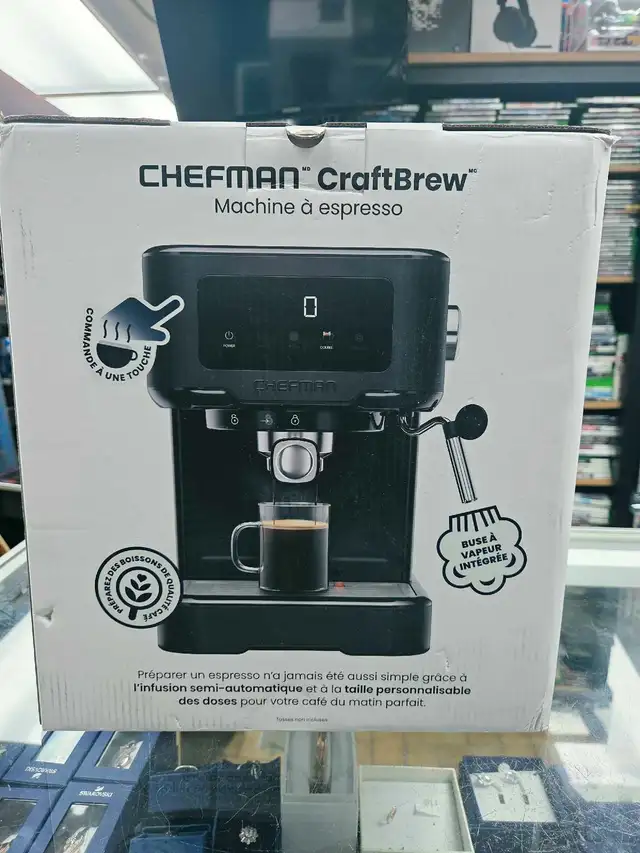 Machine à espresso Chefman CraftBrew