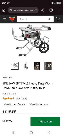 Skilsaw Table Saw with Stand - Photo 3
