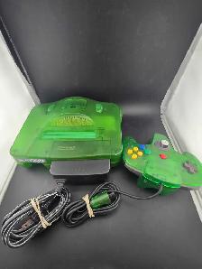 (JUNGLE GREEN) N64 CONSOLE W/ACC - Photo 2