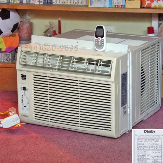 Air conditioner climatiseur 12000 btu AC 17°C Danby COMME NEUVE