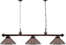 LAMPE DE BILLARD NEUVE  56 po AVEC 3 ABATS JOURS 14 POUCES - Photo 6