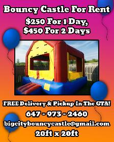 Commercial bouncy castle for rent in the GTA TODAY!