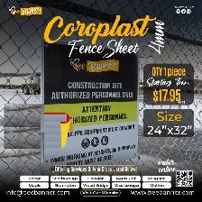 Coroplast Fence Sheets 4mm – Durable & Weatherproof Signs