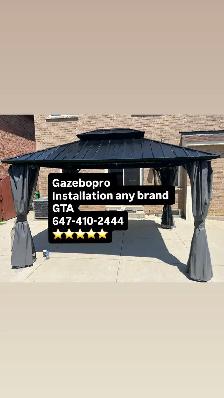 installation gazebo