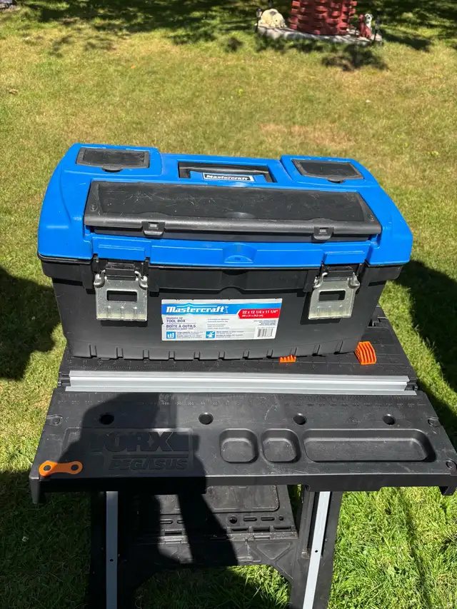 TOOLBOX FILLED WITH ODD TOOLS FOR SALE