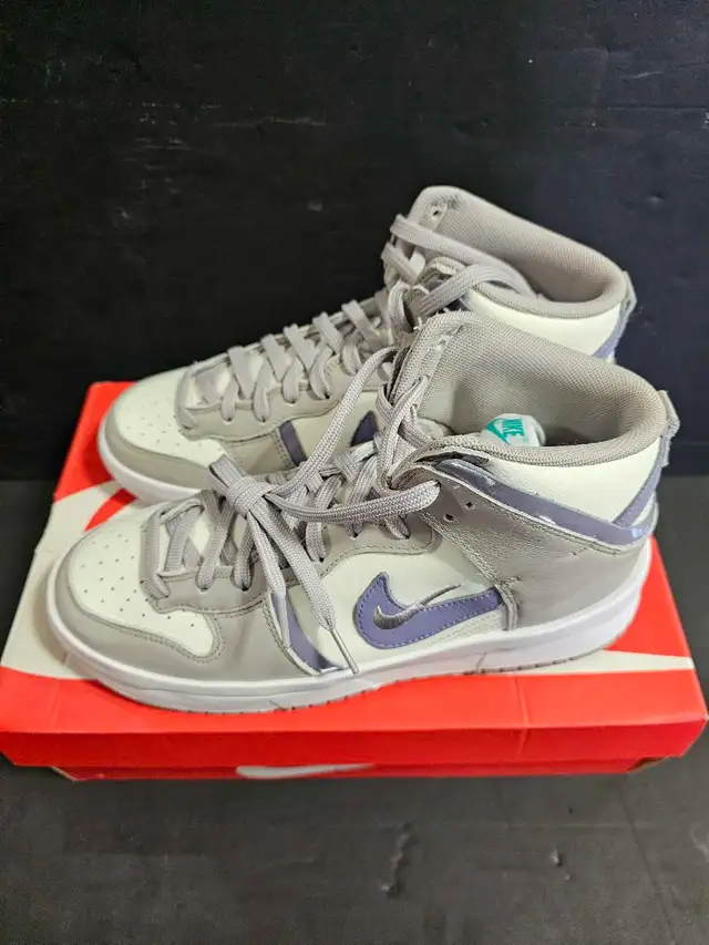 Nike Dunk High Up Iron Purple Size 10 In Box