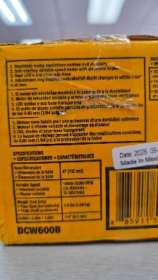 DEWALT 20v Compact Router DCW600B - BRAND NEW - Photo 2