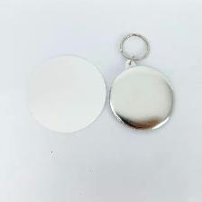 2-1/4' 58mm Mirror Key Chain Button Parts 100sets 015743 - Photo 4