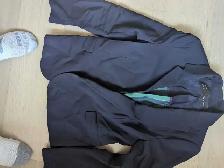 Zara Basic Navy Blazer with gold buttons