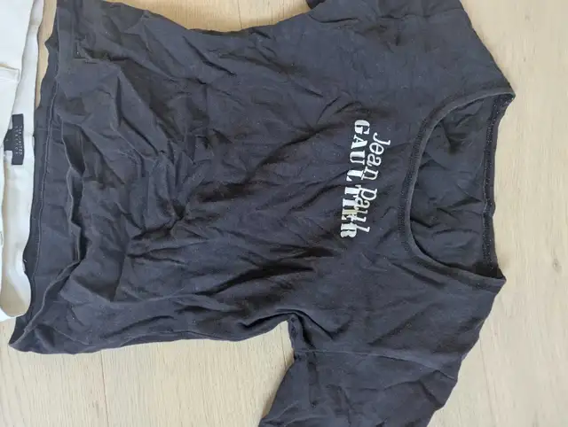 Jean Paul Gaultier black stretch t-shirt