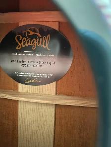 Guitare seagull Toxedo noir comme neuf - Photo 6