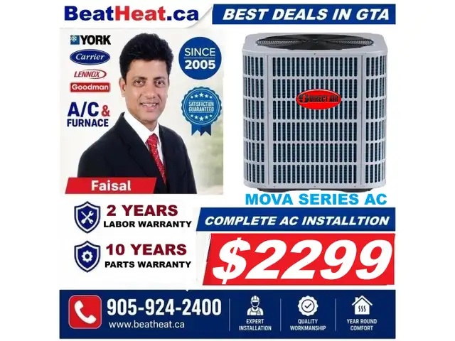 Furnace and Air conditioner super sale with installation from