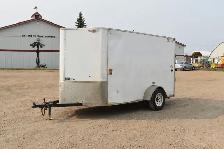 2017 H&H 13ft x 6ft Enclosed V-Nose Trailer