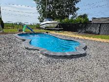 pave uni / muret / tourbe