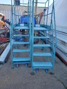 ROLLING STEEL INDUSTRIAL STAIRS HEAVY DUTY