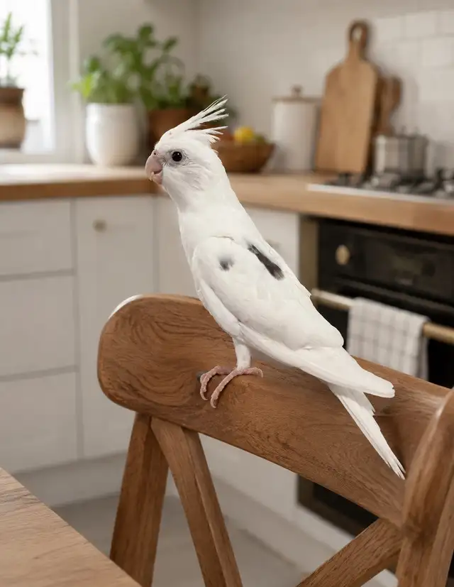 bébé cockatiel, gentil et prêt à partir