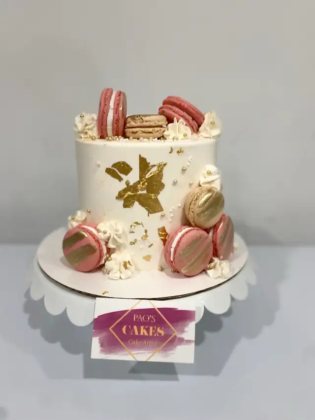 Pink Macarons Cakes Birthday cakes Milton Bakery
