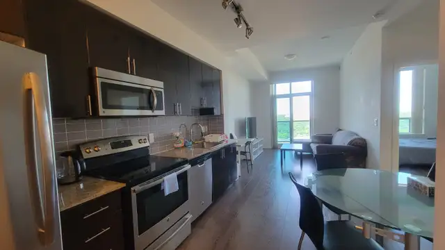Furnished large 1 bedroom Condo with parking wifi Yonge&Steels