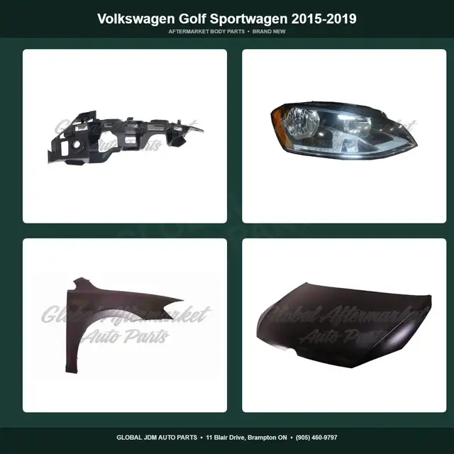 Volkswagen Golf Sportwagen 2015-2019 Fender Grille Bumper