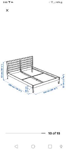 IKEA double size bed - Photo 4