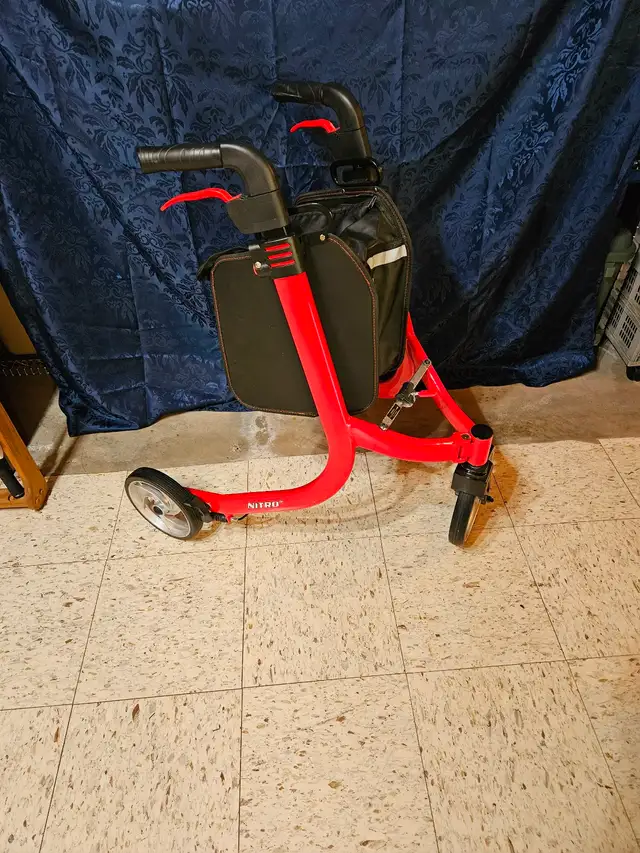 3 wheeled walker and adjustable cane
