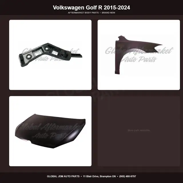 Volkswagen Golf R 2015-2024 Fender Absorber Hood Bumper