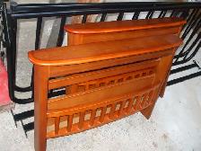 Futon, Metal Frame with Wooden Ends