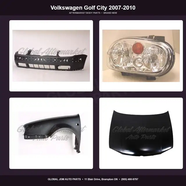 Volkswagen Golf City 2007-2010 Hood Grille Fender Bumper