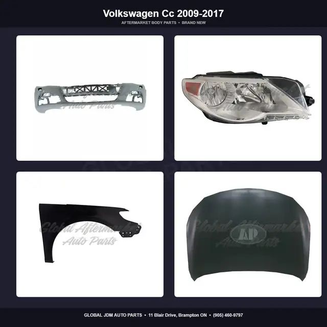 Volkswagen Cc 2009-2017 Hood Fender Bumper Aftermarket Parts