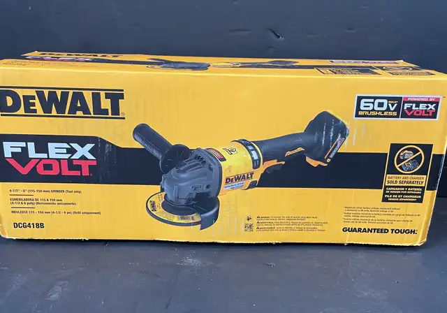 DEWALT 4-1/2" FLEX VOLT GRINDER DCG418B (TOOL ONLY)