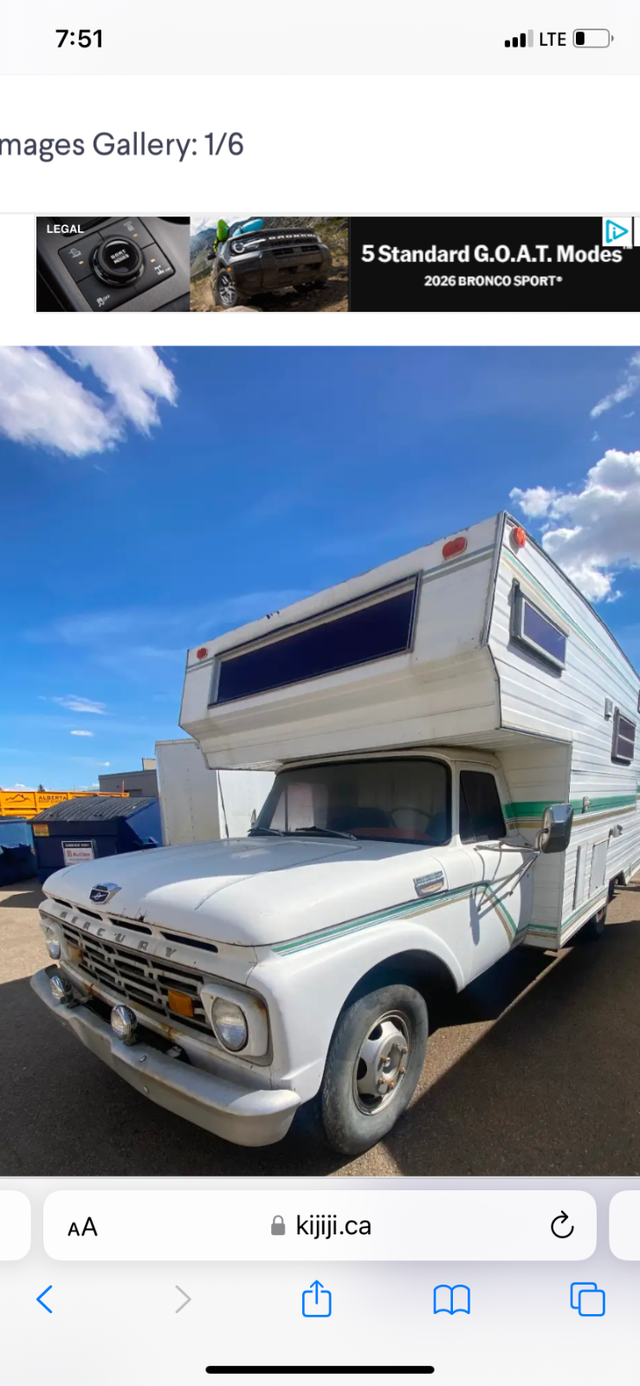 1964 FORD/ MERCURY MOTORHOME