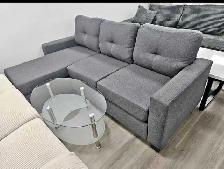 Compact 3 Seater L-Shaped Couch - Free Shipping