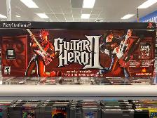 PS2 Guitar Hero II w/ Guitar, Box, Stickers, Games @ Cashopolis