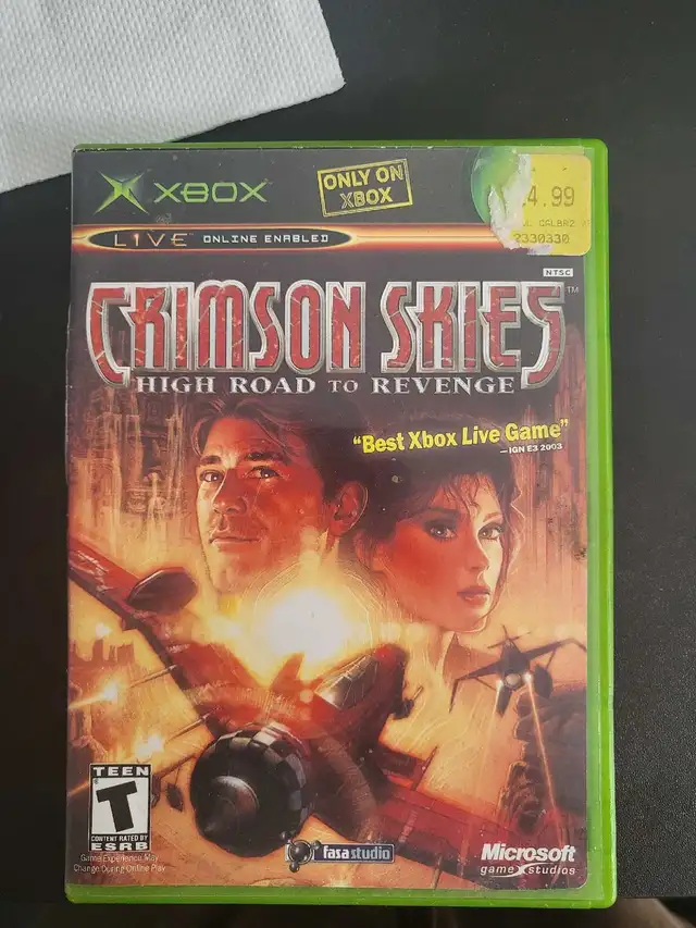 Crimson Skies XBOX $15 Mint Condition
