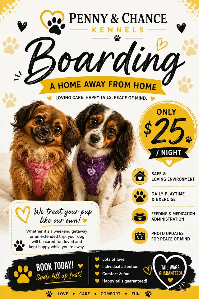 Penny & Chance Kennels Dog Boarding