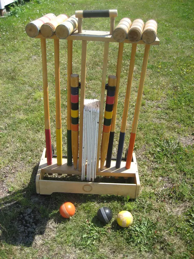 Vintage croquet set