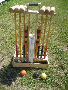 Vintage croquet set