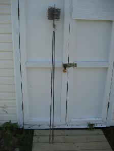6 x 6 Flue brush and 2 rods