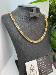 10k yellow gold Franco Chain # 435_4 - Photo 2