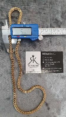 10k yellow gold Franco Chain # 435_4 - Photo 7