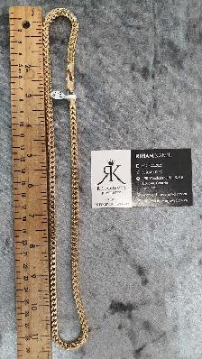 10k yellow gold Franco Chain # 435_4 - Photo 8