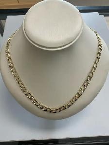 curb gold chain 10k 30.14g - Photo 2