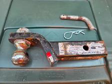 U-Haul Trailer Hitch Receiver 2' Drop 2' Ball W Pin & Cotter Pin - Photo 2