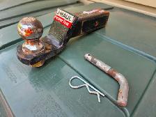 U-Haul Trailer Hitch Receiver 2' Drop 2' Ball W Pin & Cotter Pin - Photo 3
