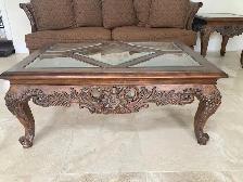 Chair and sofa with coffee table and side table - Photo 2