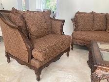 Chair and sofa with coffee table and side table - Photo 7