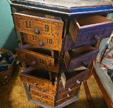 Antique Octagonal Rotating Cabinet - Photo 4