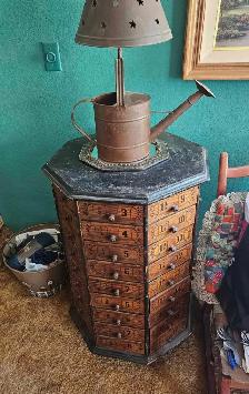 Antique Octagonal Rotating Cabinet - Photo 5