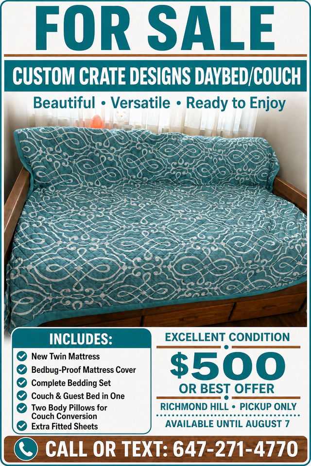A COMPLETE COUCH AND GUEST-BED PACKAGE—READY TO ENJOY!