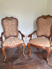 Dining set, high end wood dining table with 8 chairs - Photo 3